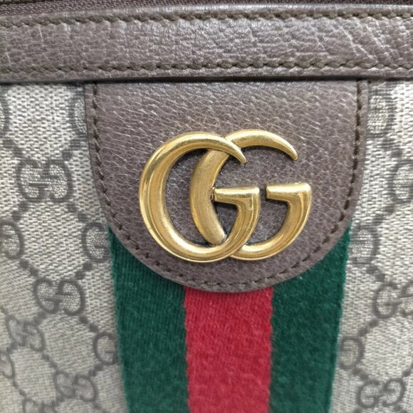 Gucci Shoulder Bag Brown PVC 760-032825 - Picture 8 of 14